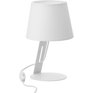 Lampa stołowa/nocna z abażurem Gracia biała marki TK Lighting