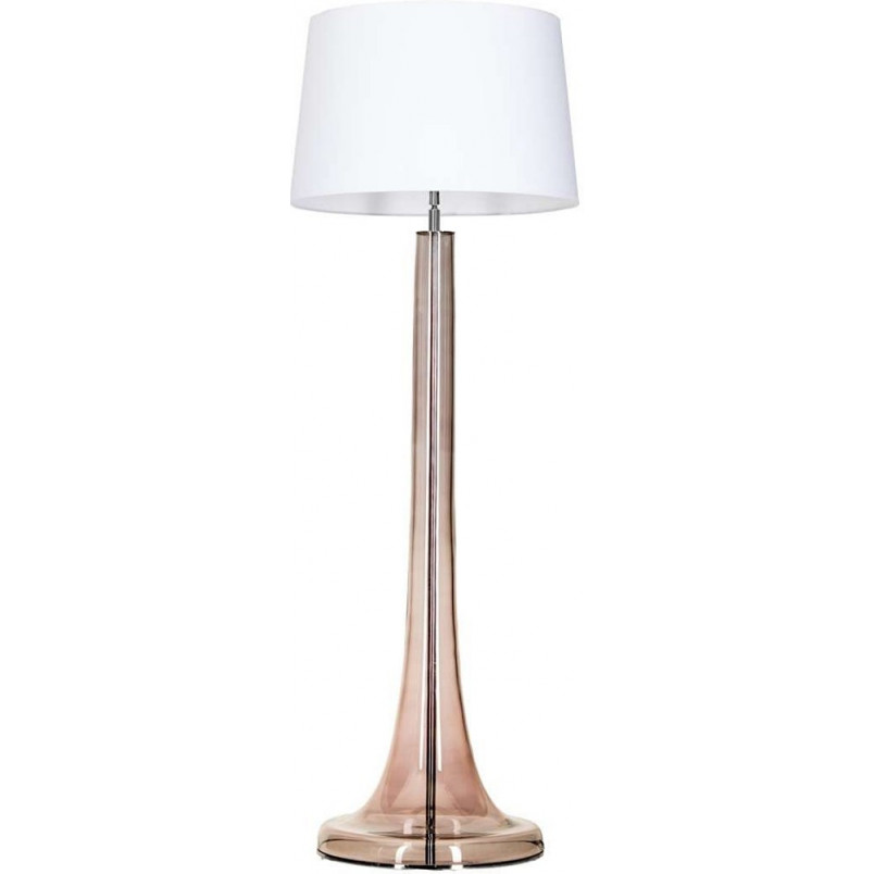 Lampa podłogowa szklana glamour Zürich Biała marki 4Concepts