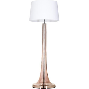 Lampa stołowa szklana Zürich Transparent Copper Biała marki 4Concept
