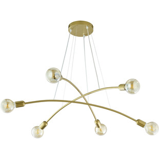 Lampa wiszące "żarówki" Helix VI złota marki TK Lighting