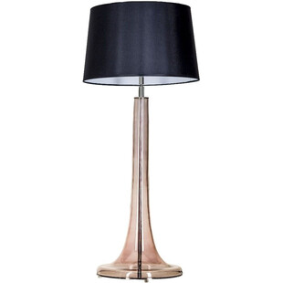 Lampa stołowa szklana Lozanna Transparent Copper Czarna marki 4Concept