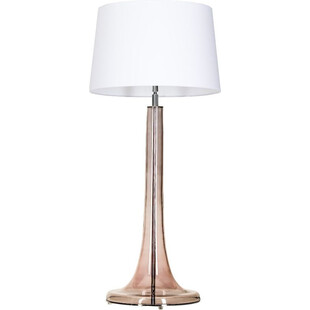 Lampa stołowa szklana Lozanna Transparent Copper Biała marki 4Concept