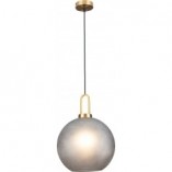 Lampa wisząca szklana kula glamour Pluton 30 szara marki MaxLight
