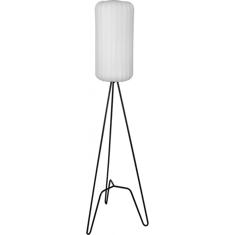 Lampa podłogowa trójnóg z abażurem Tripod I biało-czarna marki MaxLight