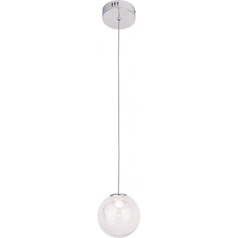 Lampa wisząca szklana kula glamour Zoe 9 LED chrom marki MaxLight
