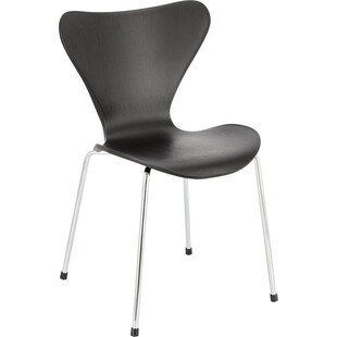 Krzesło designerskie z tworzywa Martinus czarne marki D2.Design
