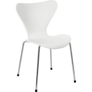 Krzesło designerskie z tworzywa Martinus białe marki D2.Design