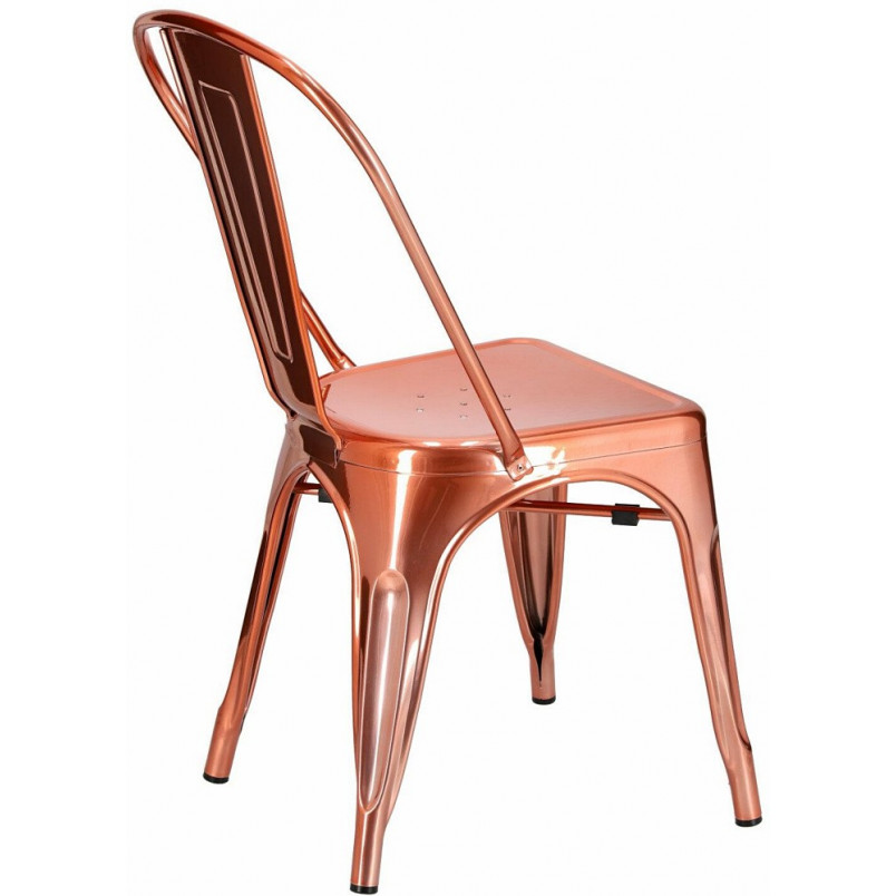 Miedziane krzesło designerskie Paris marki D2.Design