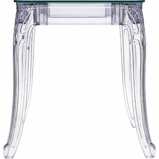 Stół szklany designerski Ghost 62x62 przezroczysty