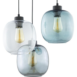 Lampa wisząca szklana potrójna Elio III Multikolor marki TK Lighting