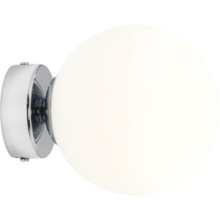 Kinkiet szklana kula glamour Ball Chrome 14 biało-chromowany marki Aldex