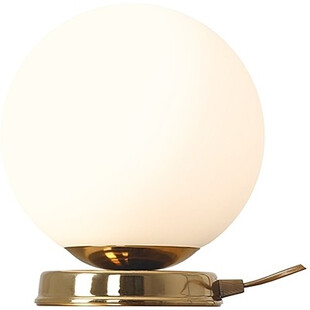 Lampa stołowa szklana kula Ball Gold 14 biało-złota marki Aldex