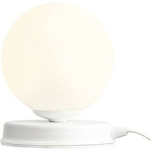 Lampa stołowa szklana kula Ball White 14 biała marki Aldex