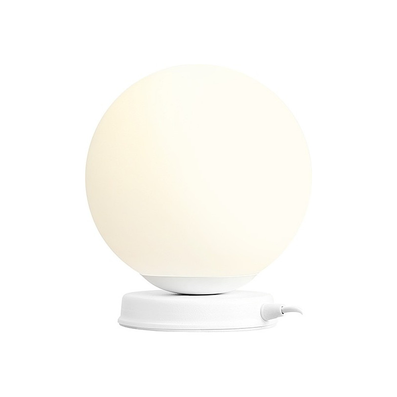 Lampa stołowa szklana kula Ball White 20 biała marki Aldex