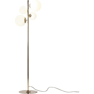 Lampa podłogowa szklane kule Bloom Gold biało-złota marki Aldex