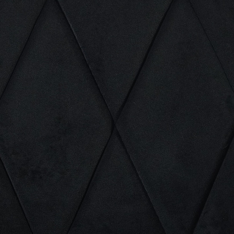Krzesło welurowe pikowane Trix Velvet czarne marki Signal