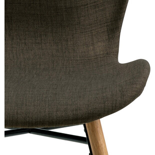 Krzesło tapicerowane skandynawskie Batilda khaki marki Actona
