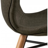 Krzesło tapicerowane skandynawskie Batilda khaki marki Actona