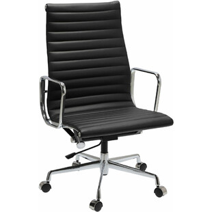 Fotel gabinetowy CH1191T czarna skóra marki D2.Design