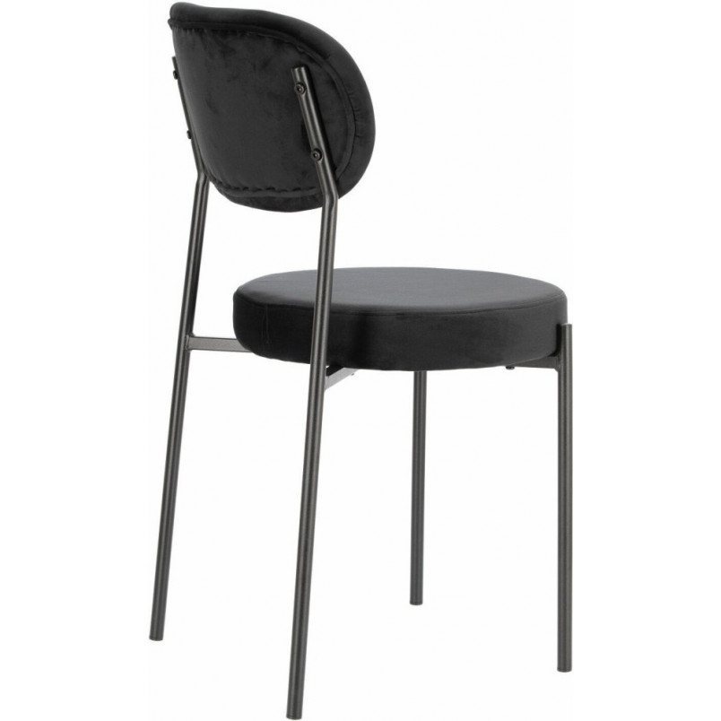 Krzesło welurowe Camile Velvet czarne marki Intesi