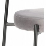 Krzesło welurowe Camile Velvet szare marki Intesi