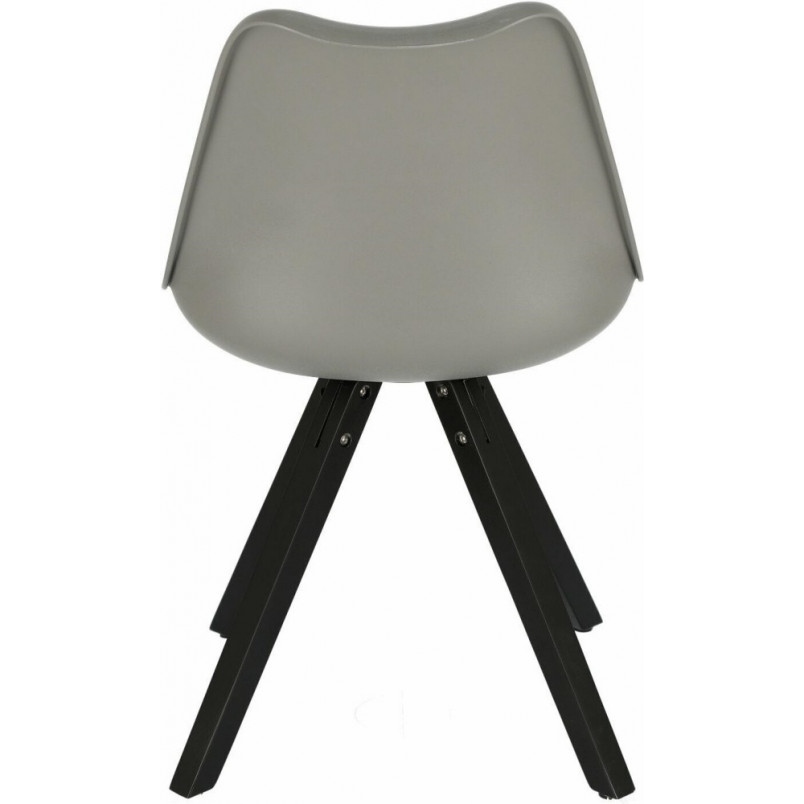 Krzesło plastikowe z poduszką Norden Star Square szare-żółte marki Intesi