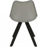 Krzesło plastikowe z poduszką Norden Star Square szare-żółte marki Intesi