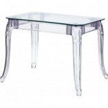 Stół szklany Ghost 120x80 do designerskiej kuchni