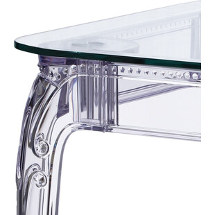Stół szklany Ghost 120x80 do designerskiej kuchni