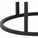 Zestaw stolików okrągłych industrialnych Spiro dąb/czarny marki Actona