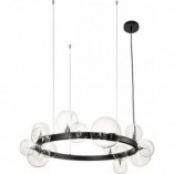 Lampa wisząca szklane kule Orion 85 przezroczysto-czarna marki Step Into Design