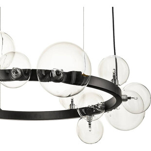 Lampa wisząca szklane kule Orion 85 przezroczysto-czarna marki Step Into Design