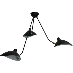 Lampa sufitowa na wysięgnikach potrójna Crane czarna marki Step Into Design