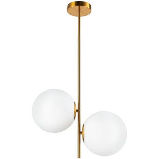 Lampa sufitowa szklane kule Venus II biało-mosiężna marki Step Into Design