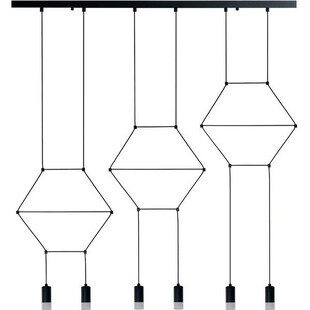 Stylizowa Lampa wisząca designerska Linea VI czarna marki Step Into Design