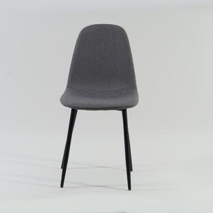 Krzesło tapicerowane Fox Black szare marki Signal