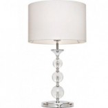 Lampa stołowa glamour z abażurem Rea 36 Biała marki ZumaLine