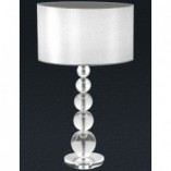Lampa stołowa glamour z abażurem Rea 36 Biała marki ZumaLine