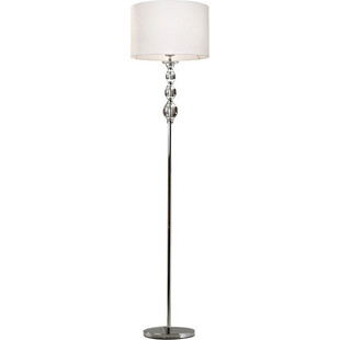 Lampa podłogowa z abażurem glamour Rea 40 Biała marki ZumaLine