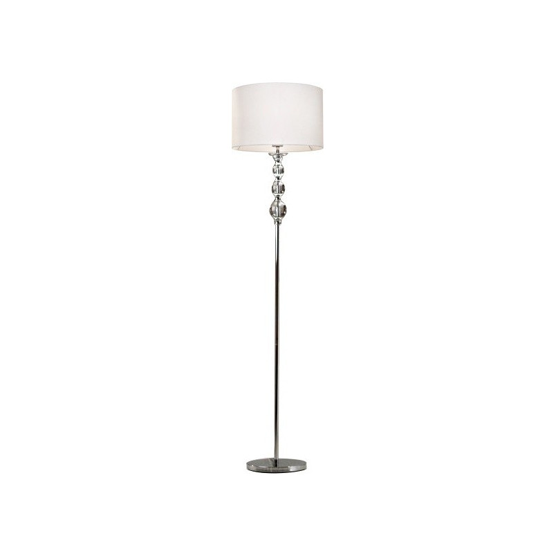 Lampa podłogowa z abażurem glamour Rea 40 Biała marki ZumaLine