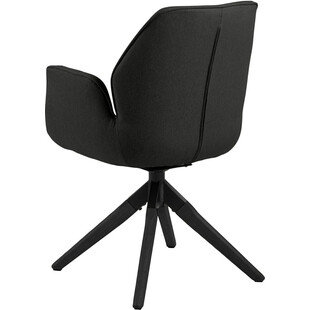 Krzesło obrotowe tapicerowane Aura ciemno szare marki Actona