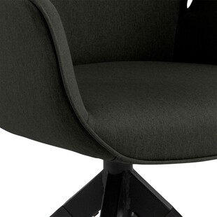 Krzesło obrotowe tapicerowane Aura ciemno szare marki Actona
