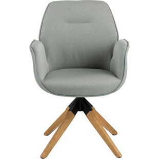 Krzesło obrotowe tapicerowane Aura Wood jasne szare marki Actona
