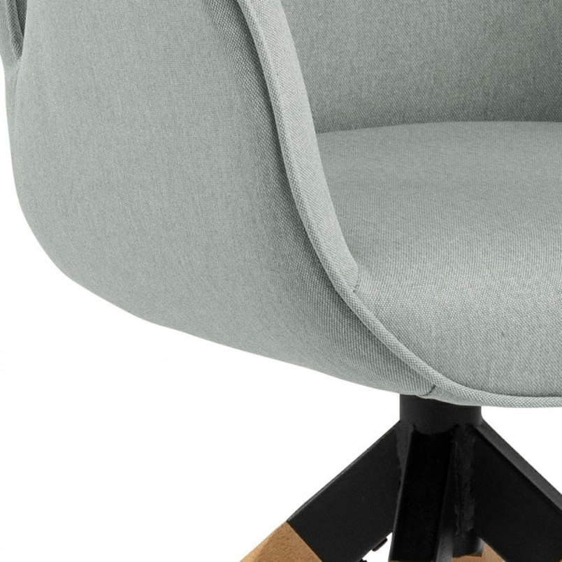 Krzesło obrotowe tapicerowane Aura Wood jasne szare marki Actona