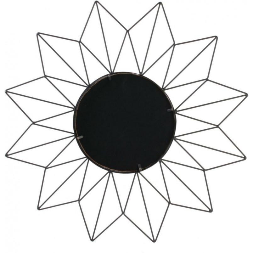 Lustro ścienne dekoracyjne Volant 50 czarne marki Intesi