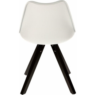 Krzesło z tworzywa Norden Star Square Black szare marki Intesi