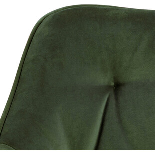 Krzesło welurowe pikowane Brooke Zielone marki Actona