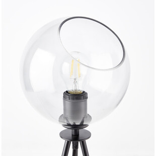 Lampa stołowa szklana kula Afton przezroczysto-czarna marki Brilliant