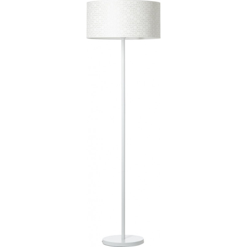 Lampa podłogowa z abażurem Galance biała marki Brilliant