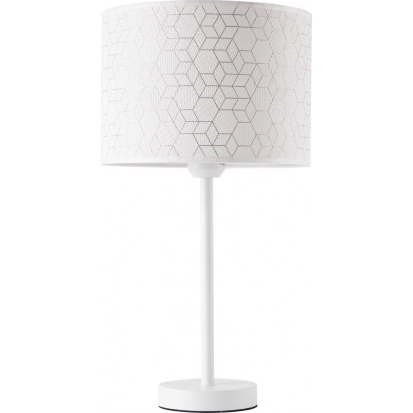 Lampa stołowa z abażurem Galance 46 biała marki Brilliant